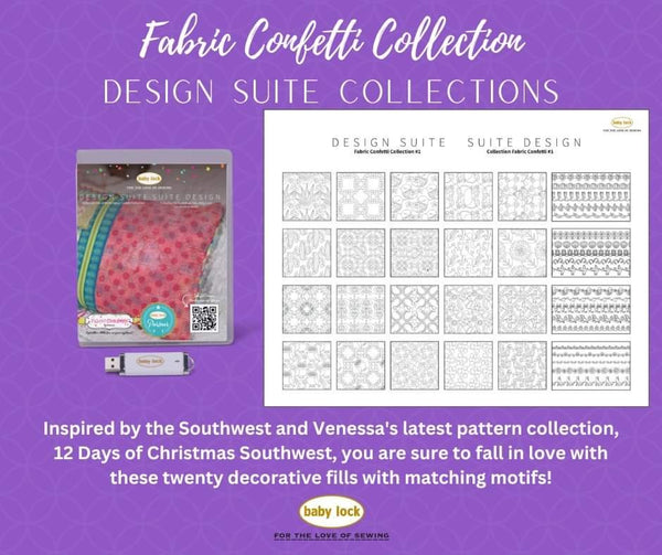 Baby Lock Design Suite Sewlebrity Collection - Fabric Confetti
