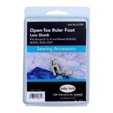Babylock Open-Toe Ruler Foot Low Shank