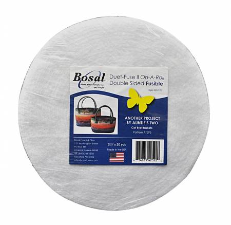 Bosal Duet Fuse II Double Sided Fusible Batting 2-1/4in x 20yds