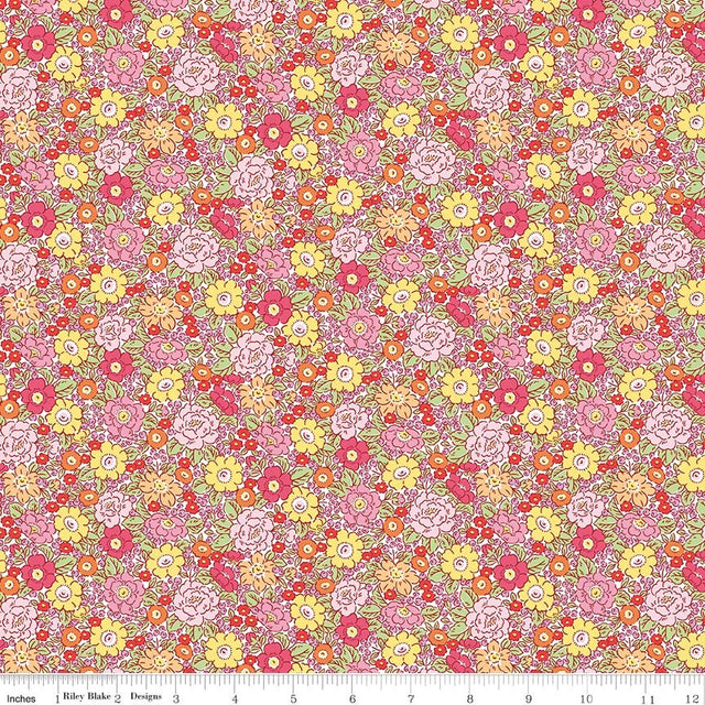 Traditional 30's Floral Pink