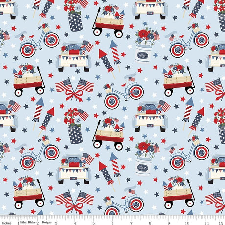 Hooray for the USA Main Light Blue