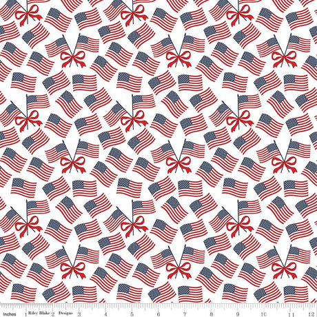 Hooray for the USA Flags White