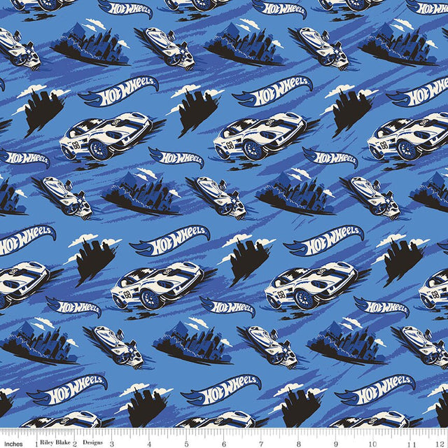 Hot Wheels Drive Around the World Racing Cars Blue