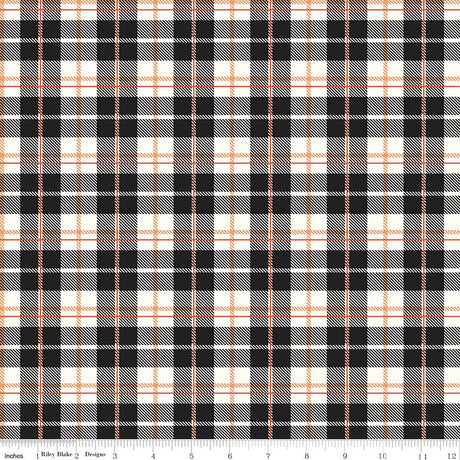 Vintage Boo Plaid Black