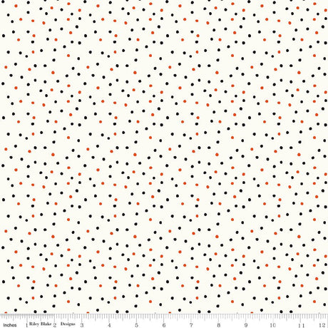 Vintage Boo Dots Vintage White
