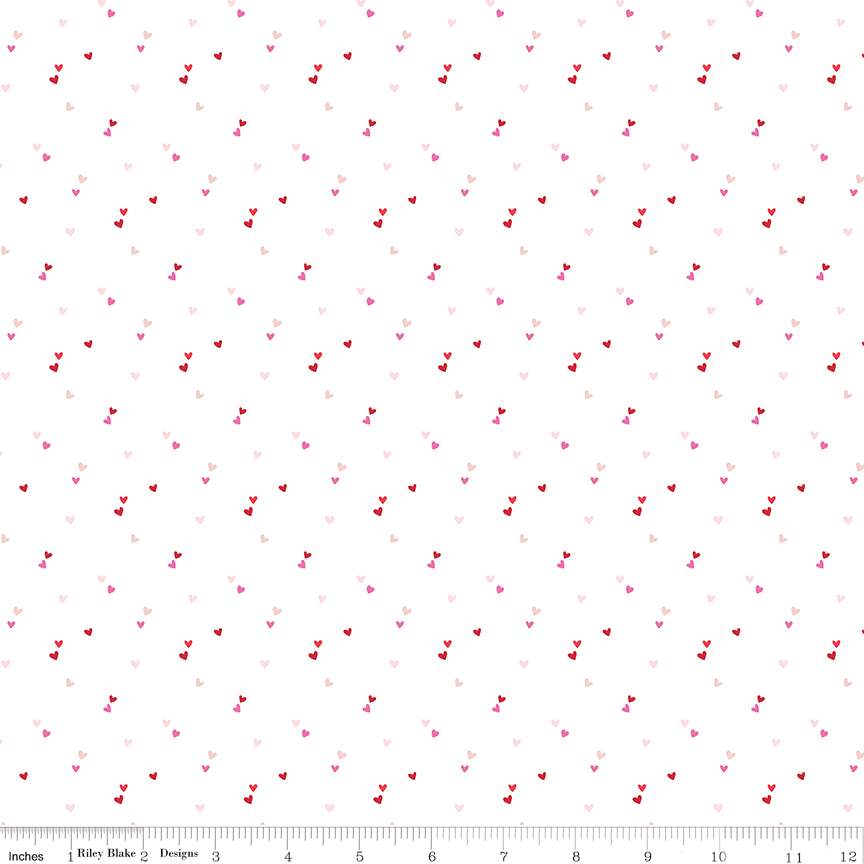 Seasonal Basic Hearts White