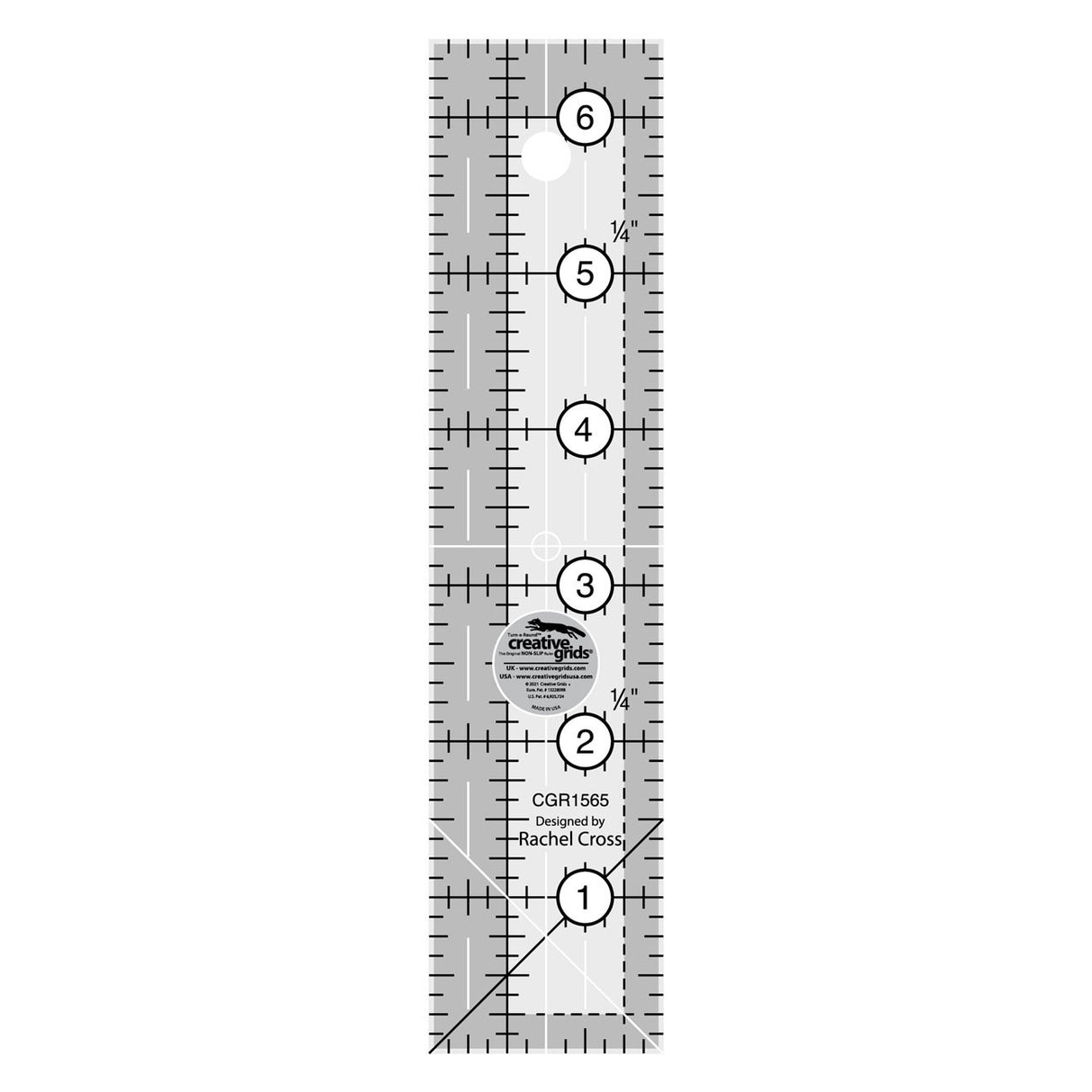 Ruler CGR Quilting 1-1/2in x 6-1/2in