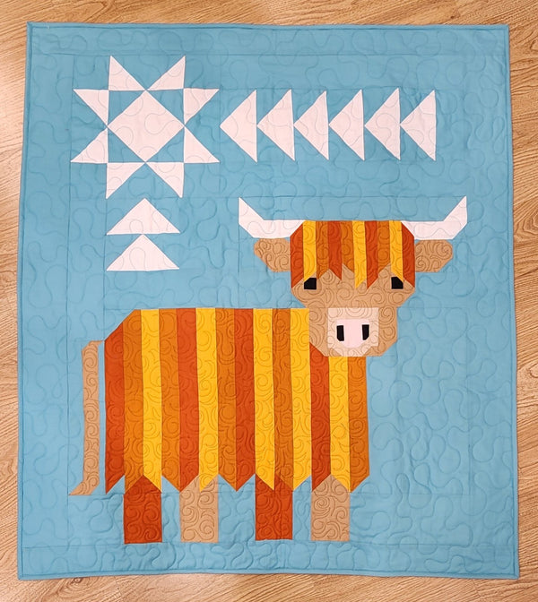 Cattle Call Highland Cow Quilt Kit