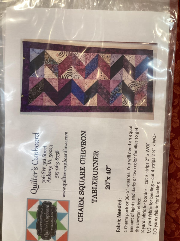 Charm Square Chevron Tablerunner