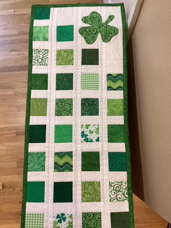 Charming Shamrock Table Runner