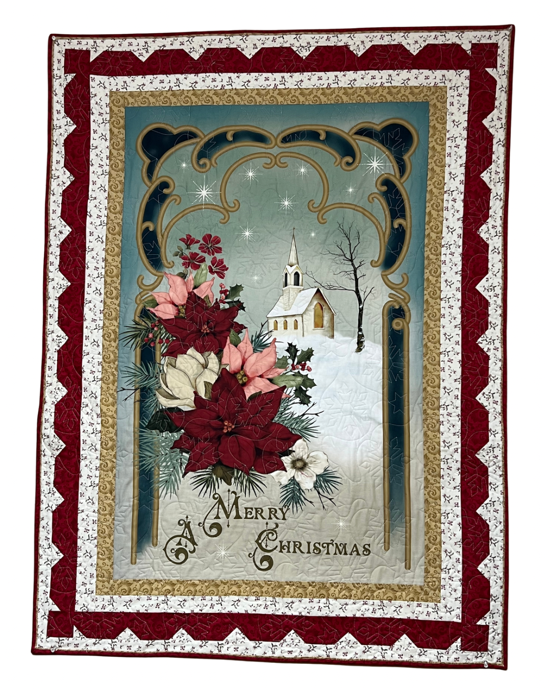 Christmas Greetings Panel Quilt Kit