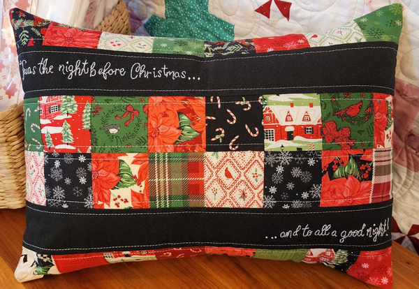 Christmas mini Charm Pillow Holiday Cheer Kit