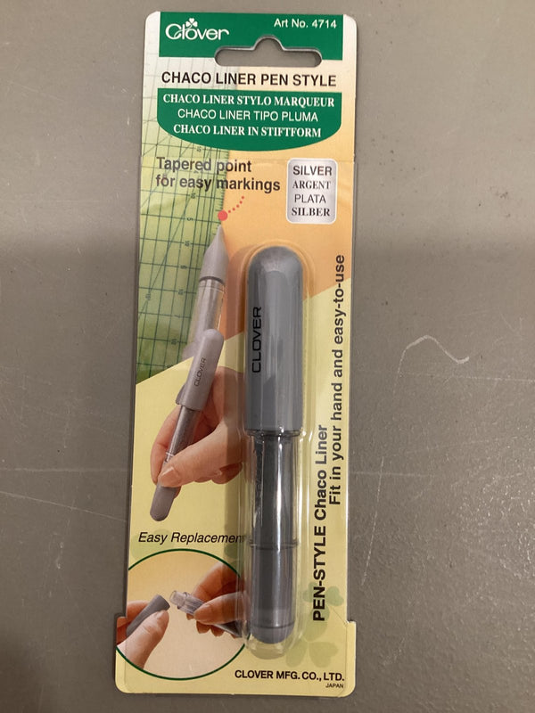 Clover Chaco Liner Pen Style Silver