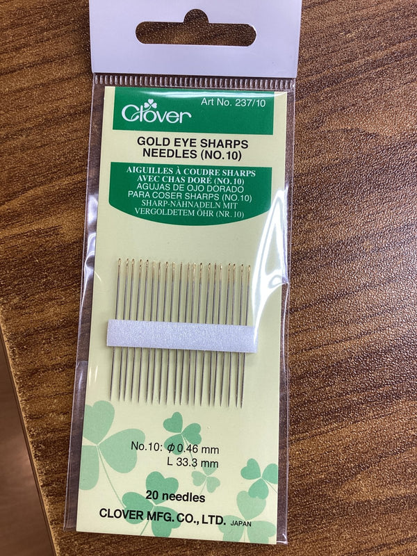 Clover Hand Sharps Needles GOLD