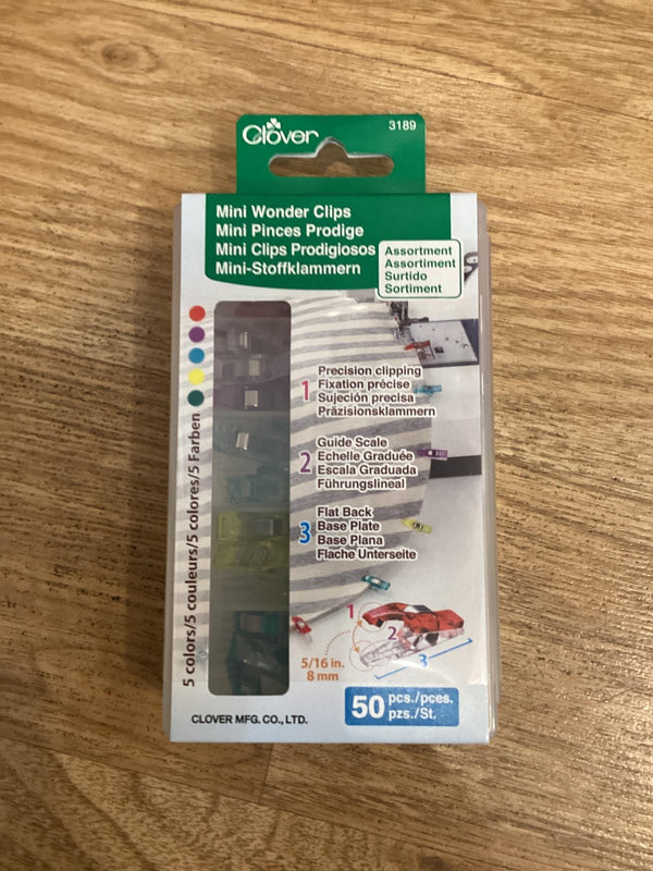 Clover Wonder Clips MINI 50 ct. Assorted Colors