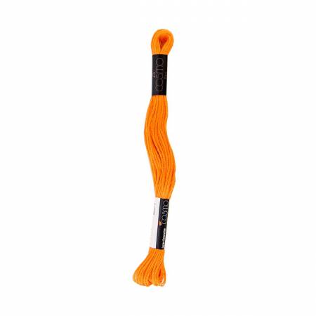 Cosmo Cotton Embroidery Floss 146 Vivid Orange Pepper
