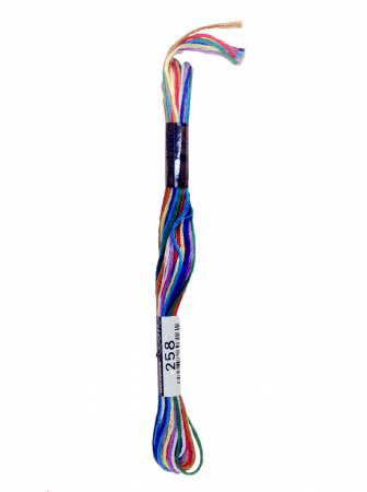 Cosmo Cotton Embroidery Floss 258 Multi-colored