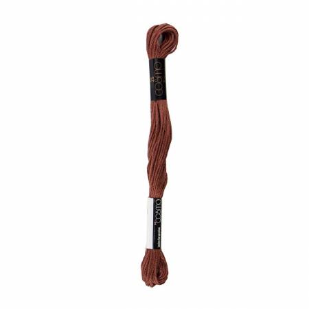 Cosmo Cotton Embroidery Floss 386 Amber Grayish Brown