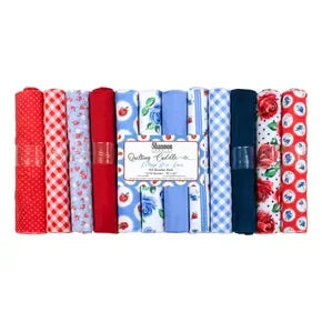 Cottage Blue Bonnet Quilting Cuddle Fat Quarter Pack