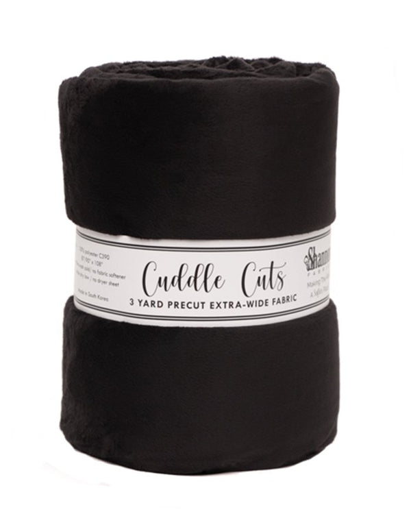 Cuddle Cuts Black 3 Yard Wide