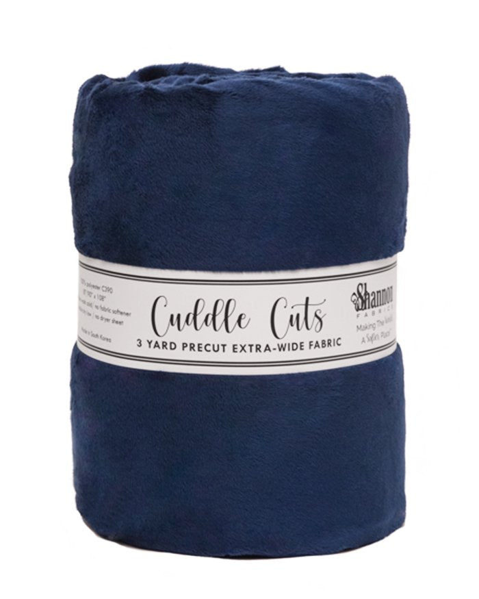 Cuddle Cuts Navy 3 Yard Wide