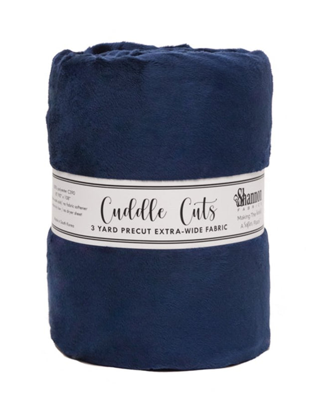 Cuddle Cuts Navy 3 Yard Wide