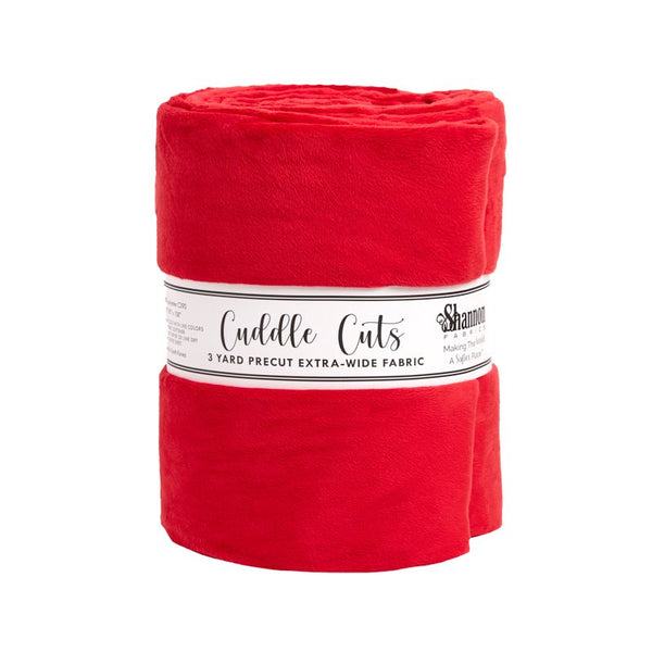 Cuddle Cuts Scarlet 3 Yard Wide