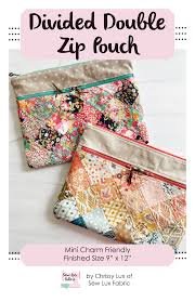 Divided Double Zip Pouch