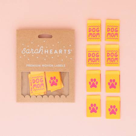 Dog Mom Woven Labels