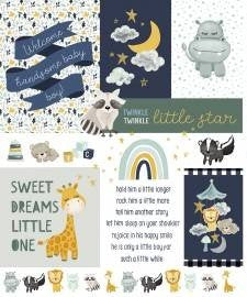 Double Lush Velvet 31/35" It's a Boy Panel
