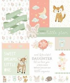 Double Lush Velvet 31/35" It's a Girl Panel