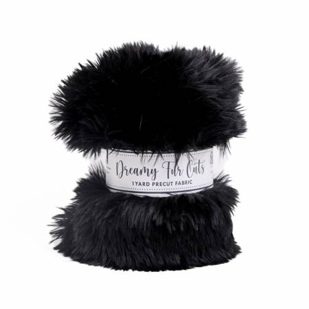 Dreamy Fur 1 Yard Cuts 58/60" Black