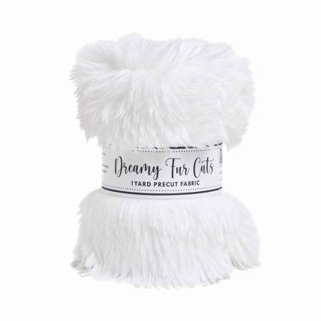 Dreamy Fur 1 Yard Cuts 58/60" White