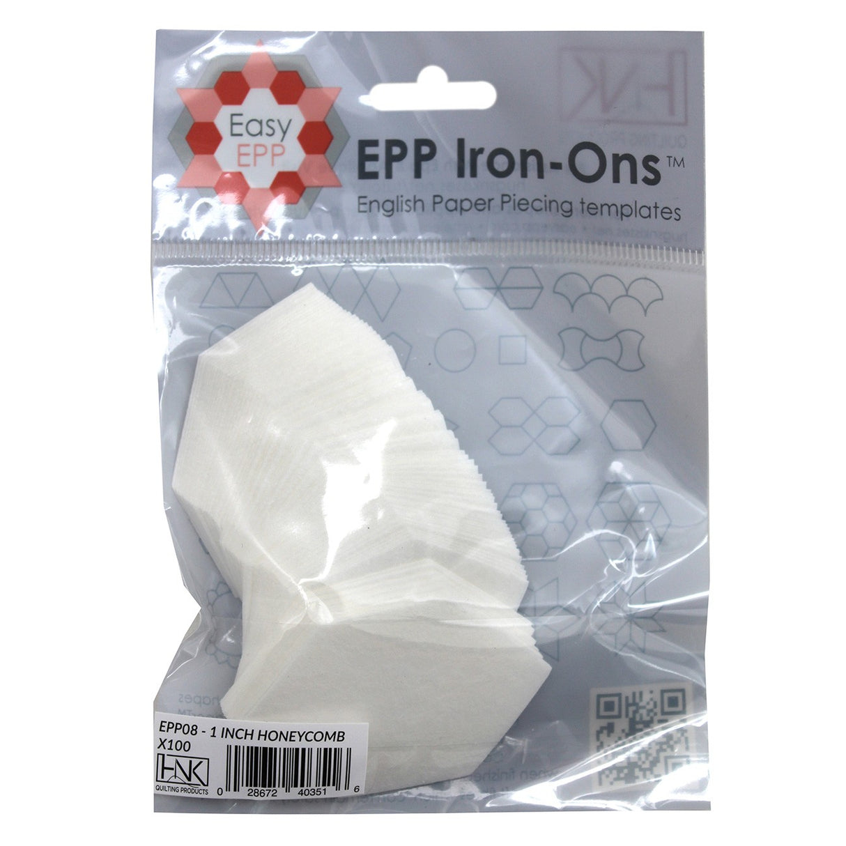 1in Honeycomb EPP Iron On x 100
