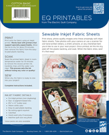 EQ Printables Cotton Basic inkjet fabric sheet detail