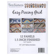 Easy Piecing Grid 1.5 inch Finished 12 panels