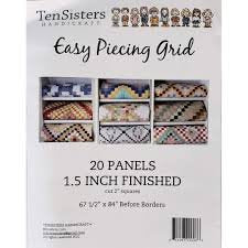 Easy Piecing Grid 1 inch Finished 20 Panels