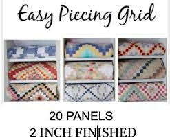 Easy Piecing Grid 2 inch Finished 20 Panels