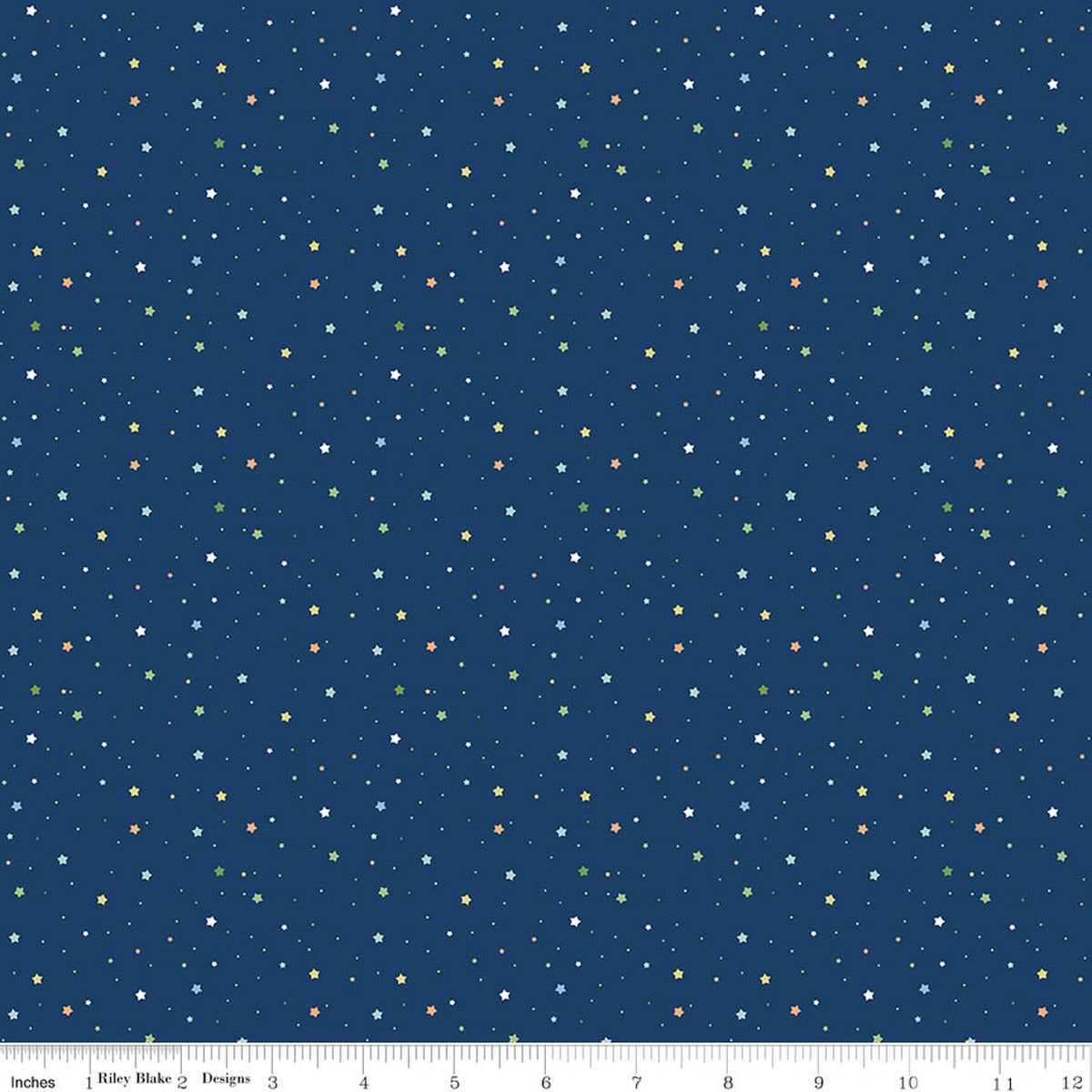 Love You to the Moon Flannel Stars Navy