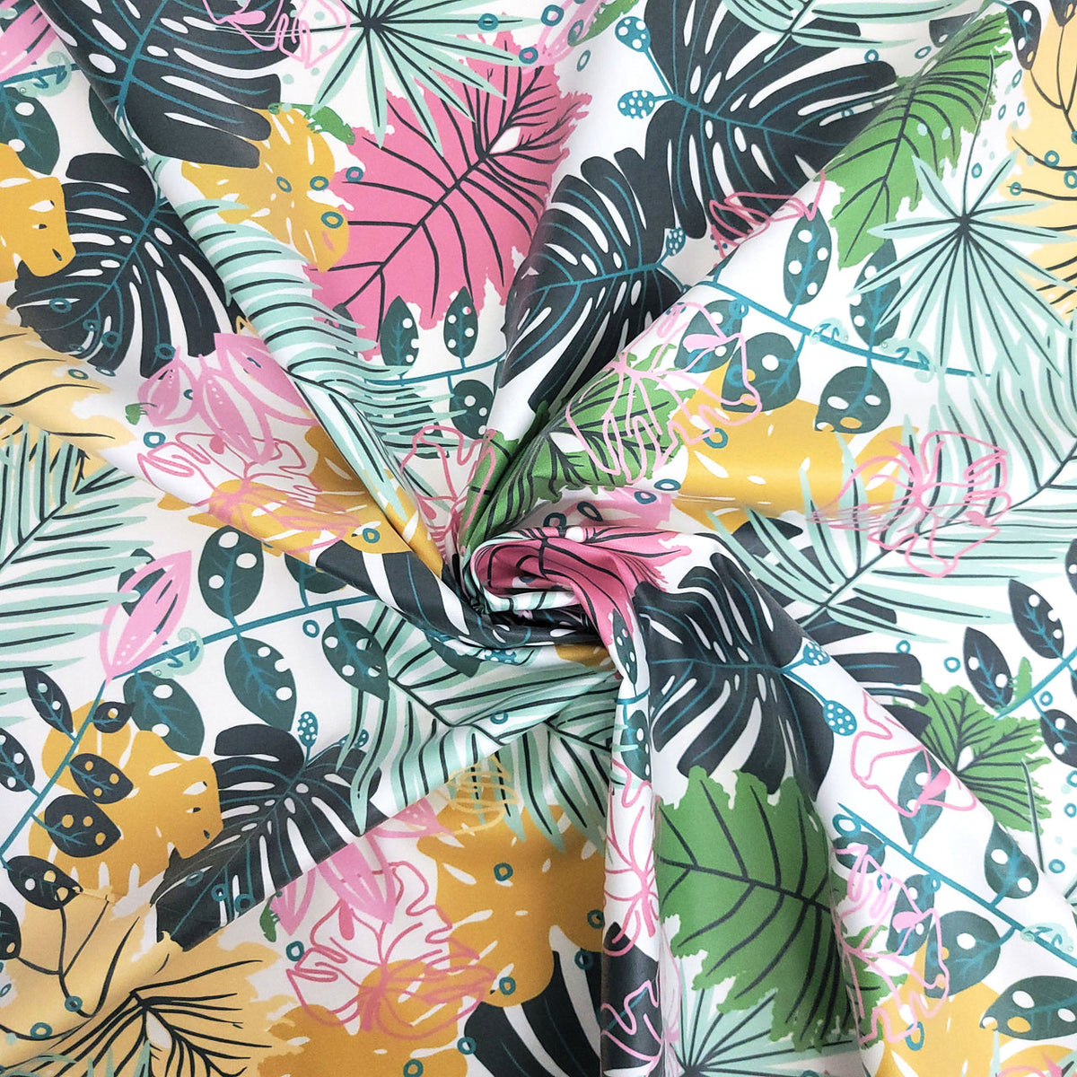 Splash Laminate Cotton Fabric 1 Yard Cut - Aloha