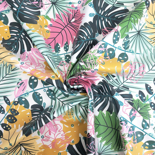 Splash Laminate Cotton Fabric 1 Yard Cut - Aloha