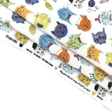 Splash Laminate Cotton Fabric 1 Yard Cut - Cool Cats
