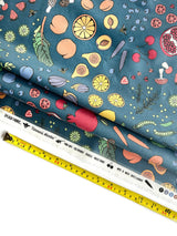 Splash Laminate Cotton Fabric - Kale Veggies