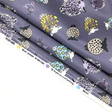 Splash Laminate Cotton Fabric 1 Yard Cut - Plum Sheep