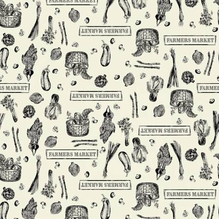 Farmstand Cream Market Toile 5157