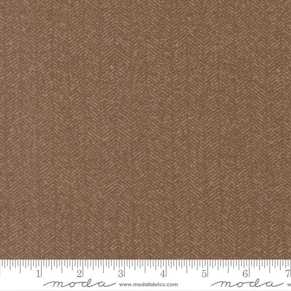 Flannel Gather Basics Taupe 49342 17F Moda #1