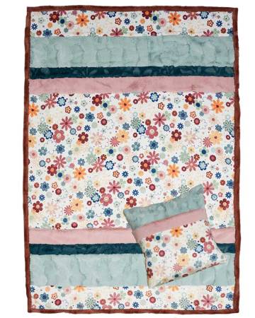 Flower Power Picture Perfect Cuddle Kit 38inx58in