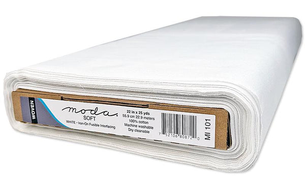 Fusible Soft Woven 22"x25yd Lightweight interfacing