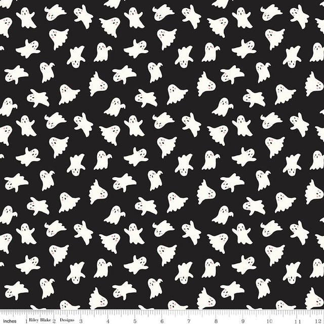 Vintage Boo Ghosts Black Glow in the Dark