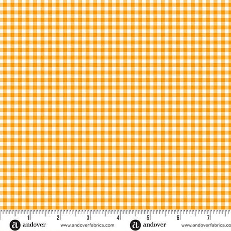 Ghostly Garden Bitty Gingham Orange 6280